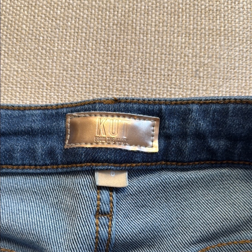 Kut from the Kloth Rachel Fab Ab Mom Jean distressed slim straight denim - Picture 5 of 8